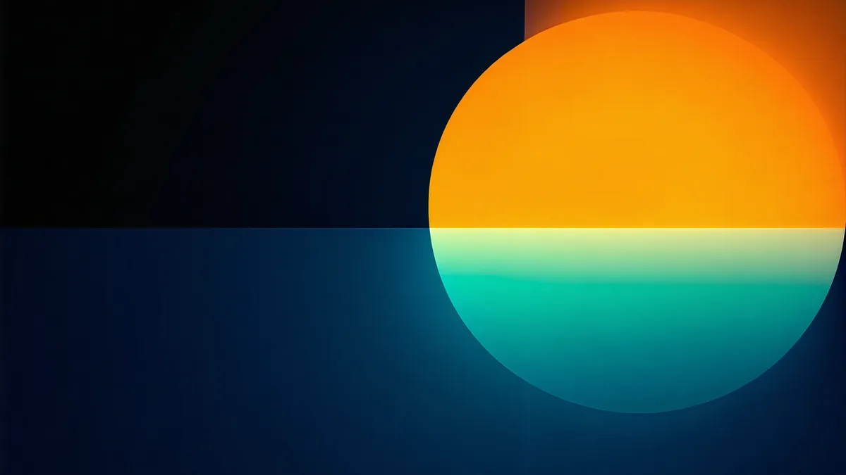 Abstract satisfaction gauge contrasted with a silent churn signal below